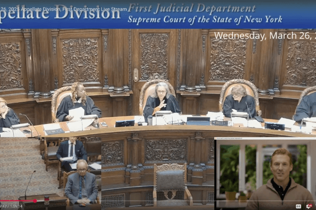 AI-generated avatar addressing justices in New York Supreme Court